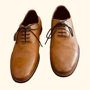 Enzo Feldini Mens Dress Shoes, Size 8M, Cognac